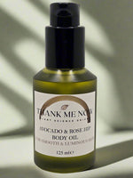 Avocado & Rose Hip Body Oil - For Smooth, Luminous Skin & Stretch Mark Care - Thank Me Now