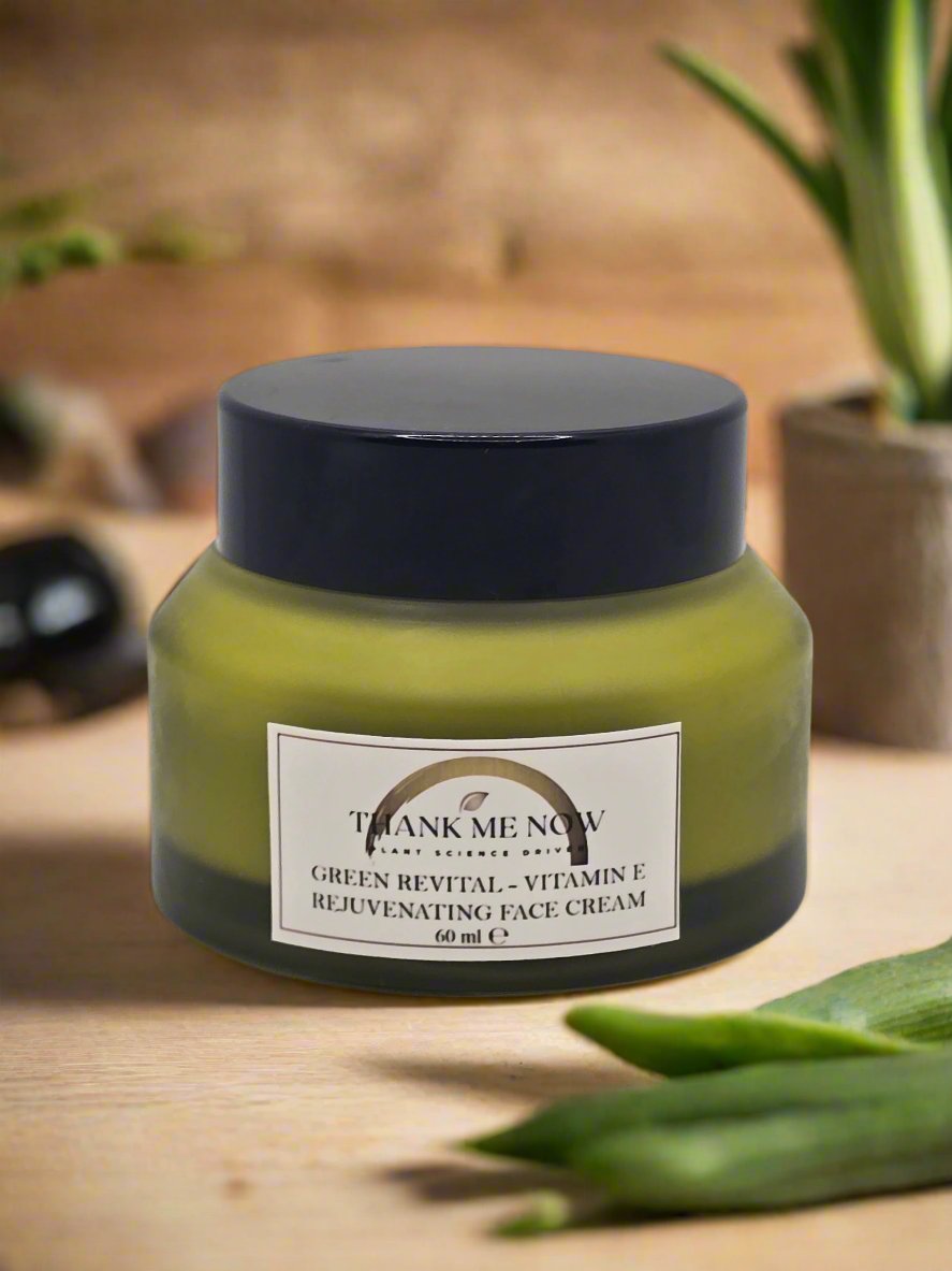 Green Revital - Juniper Fruit, Eucalyptus Oil & Vitamin E - Rejuvenating Face Cream - Thank Me Now