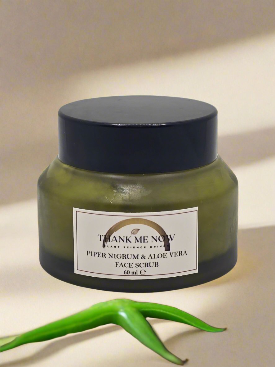 Piper Nigrum & Aloe Vera Face Scrub – Gentle Exfoliation for Radiant Skin - Thank Me Now