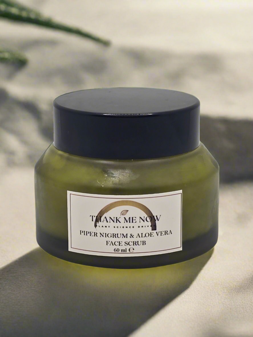 Piper Nigrum & Aloe Vera Face Scrub – Gentle Exfoliation for Radiant Skin - Thank Me Now