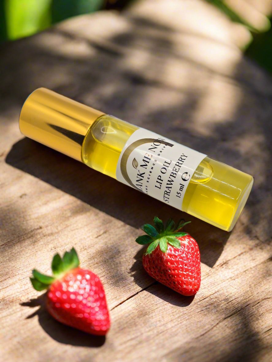 Strawberry Lip Oil - For Silky Lips - Thank Me Now